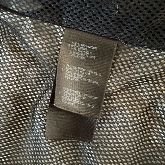 Women's North Face HyVent Black & White Waterproof Hooded Rain Coat size XS - Picture 7 of 9